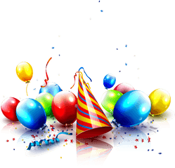 Party Birthday Hat Png - Birthday Transparent Background Confetti Png