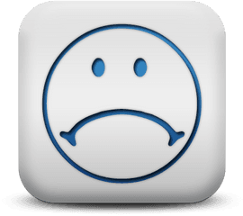 Blue Sad Smileys - Clipartsco Icon Png