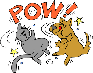 Library Of Cat And Dog Fighting Png - Cat And Dog Fighting Clipart