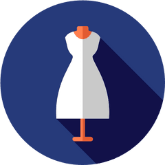 Bride Dress - Fashion Flat Icon Png