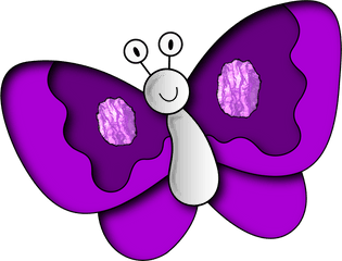 Purple Butterfly Png - Paru Paro Clipart