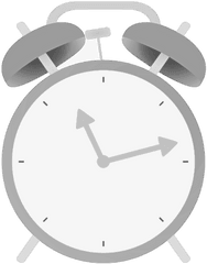 Download Hd Alarm - Grey Alarm Clock Png