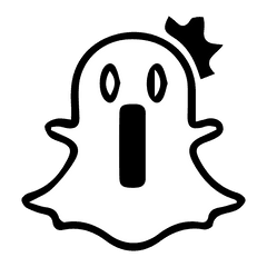 Ghost Clipart Snap - Icon Snapchat Ghost Png