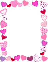 Pink Valentines Border Day Download HQ - Free PNG