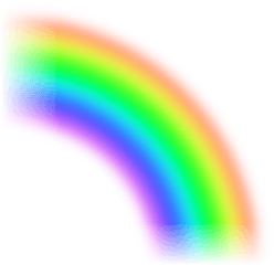 Rainbow Light Beam Png Image - Circle