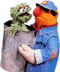 Bruno The - Sesame Street Bruno The Trashman Png