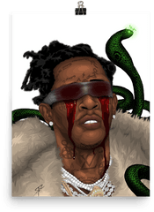 Young Thug Premium Luster Poster - Young Thug Game Ps4 Png