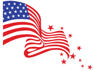 Free Waving Flag Png Download - 4th Of July Flag Clipart