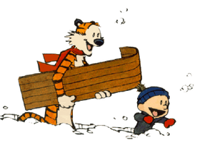 Calvin And Hobbes Transparent - Free PNG