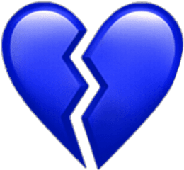 Broken Heart Aesthetic Posted - Transparent Broken Heart Emoji Png