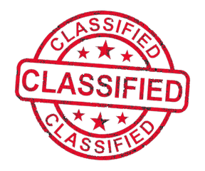 Classified Stamp Png
