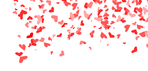 4 Heart Confetti Background Png Transparent Onlygfxcom - Transparent Background Heart Confetti