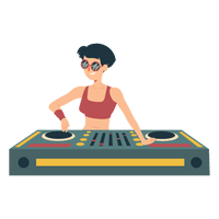 Photos Girl Vector Dj Free Download PNG HD