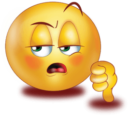 Careless Face Thumb Down Emoji - Face Thumbs Down Emoji Png