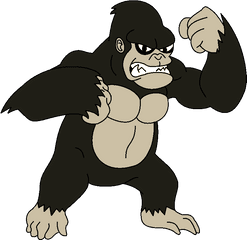 Gorilla Clipart King Kong - Cartoon Transparent Cartoon Png