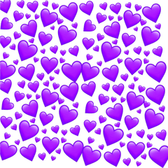 Purple - Purple Heart Emoji Background Png