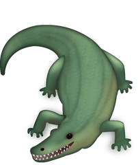 Crocodile Emoji Free Download Ios - Crocodile Emoji Iphone Png