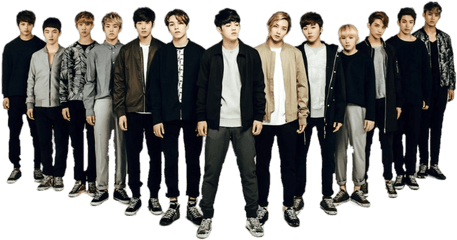 Seventeen Formation - Seventeen Group Photo Png