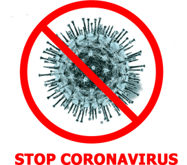 Stop Coronavirus Sign Png File Mart - Transparent Background VÃ­rus Png