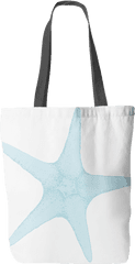 Island Blue Starfish Tote Bag - Tote Bag Png