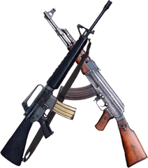 Crossed Guns Png 5 Image - Ak 47 And M16 Png