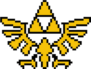 Download Hd Zelda - Triforce Zelda Pixel Art Transparent Png Zelda Triforce Pixel Png