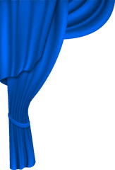 Curtain Transparent Png Clipart Free - Transparent Blue Curtain Png