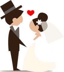 Groom Clipart Wedding Reception Couple - Groom And Bride Vector Png