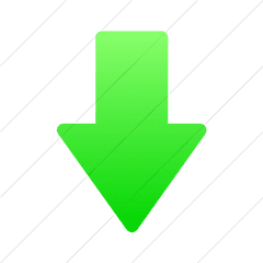 Iconsetc Simple Ios Neon Green Gradient Foundation 3 Arrow - Down Arrow Image Green Png