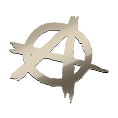 Anarchy Nickel Sticker Free Shipping 2020 - Anarchy Symbol Png