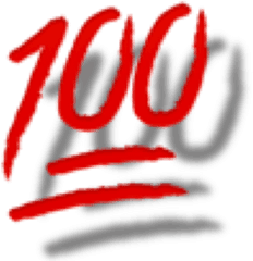 100 Emoji Red 100emoji Sticker - Graphic Design Png