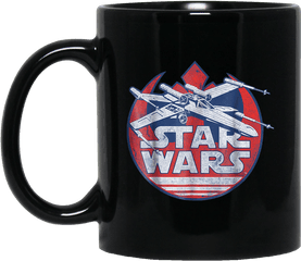 Star Wars X - Wing Rebel Symbol Vintage Graphic Black Mug U2013 Tocoti Good At Making Extremely Hot Girls Cum Png