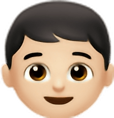 Boy Emoji Freetoedit - Brown Hair Boy Emoji Png