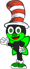 The Cat In Hat Thing One Party - Dr Seuss Png Cat In The Hat Hat