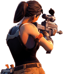 Shoulder Joint Royale Fortnite Battle - Fortnite Character With Gun Png