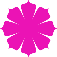 Clipart Pink Flower Shape Flowers - Flower Shape Png