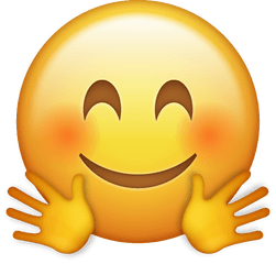 Hugging Emoji [Download iPhone Emojis] Icon Download Free - Free PNG