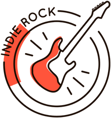Guitar Indie Rock Symbol - Indie Png Transparent