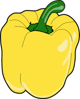 Pepper Vector Yellow Bell Free Photo - Free PNG