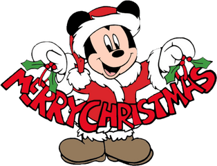 Mickey Mouse Wishes Merry Christmas Profile Frame - Disney Merry Christmas Mickey Mouse Png