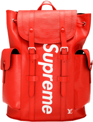 Supreme Backpack Transparent Png - Supreme X Louis Vuitton Backpack