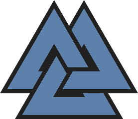 Old Symbol Norse Triquetra Odin Valknut - Valknut Png