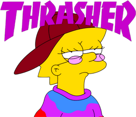 Cartoon Png - Grunge Aesthetic Lisa Simpson