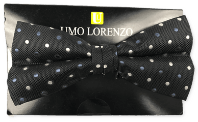 Black Bow Tie Png - Umo Lorenzo Bow Tie Polka Dot Polka Dot