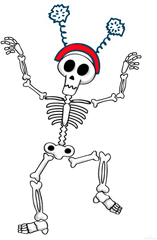 Dancing Skeleton 10 - Transparent Dancing Skeleton Png