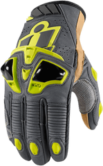 Leather Motorcycle Gloves - Icon Hypersport Short Keszty Ãr Png