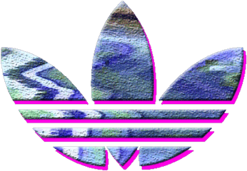 Download Hd Aesthetic Adidas Logo Adidaslogo - Sad Vaporwave Aesthetic Transparent Png