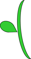 Clip Art Flower Stem - Stem And Leaf Clipart Png