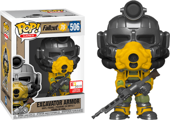 Funko Fallout 76 - Funko Pop Fallout 76 Excavator Armor Png