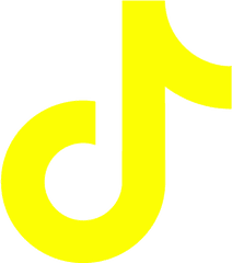 Yellow Tiktok Icon - Aesthetic Black And Yellow Tiktok Icon Png